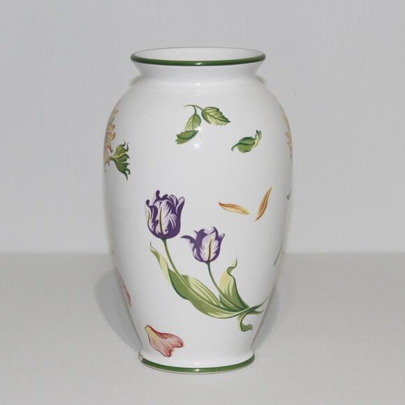 Tiffany & Co. 'Tiffany Petals' Ceramic Vase 1998 Made in Portugal - Picture 2 of 7